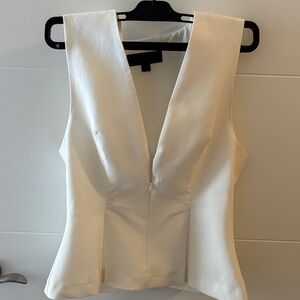 Zara Cream Sleeveless Top